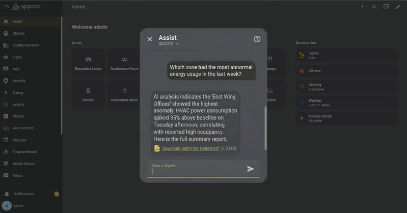 Natural Language Building Status Query